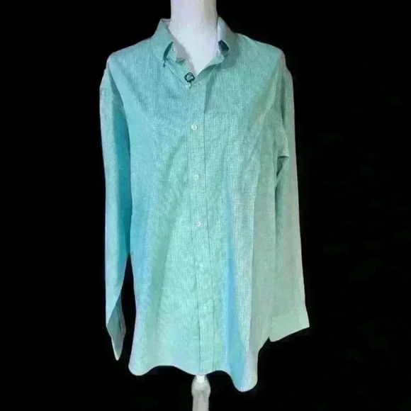 IZOD mens button down green shirt. Size Large. Green NWT. Brand New. Classic - Picture 1 of 6
